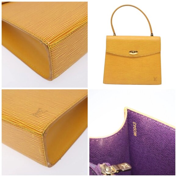LOUIS VUITTON Epi Malesherbes Hand Bag Tassili Yellow Jonne - Picture 9 of 14